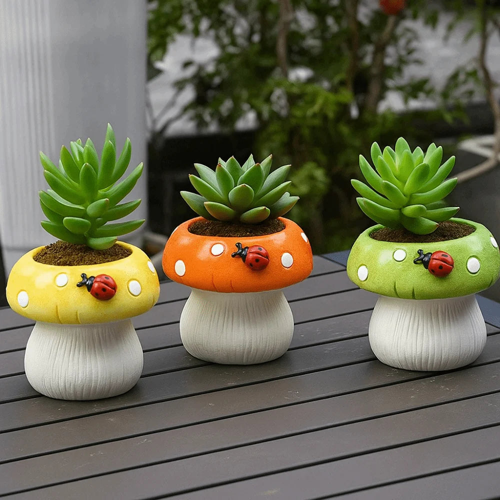 Flower Arrangement Container Ceramic Mushroom Vase Exquisite Modern Flower Pot Creative Hydroponic Flower Holder Living Room