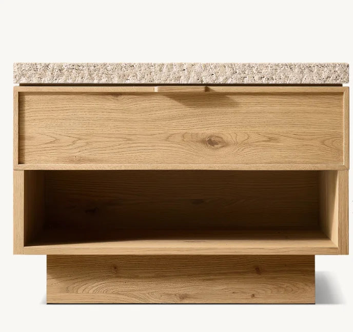 Customization Modern Home Furniture Bedroom Furniture American Style Wooden Open Nightstand