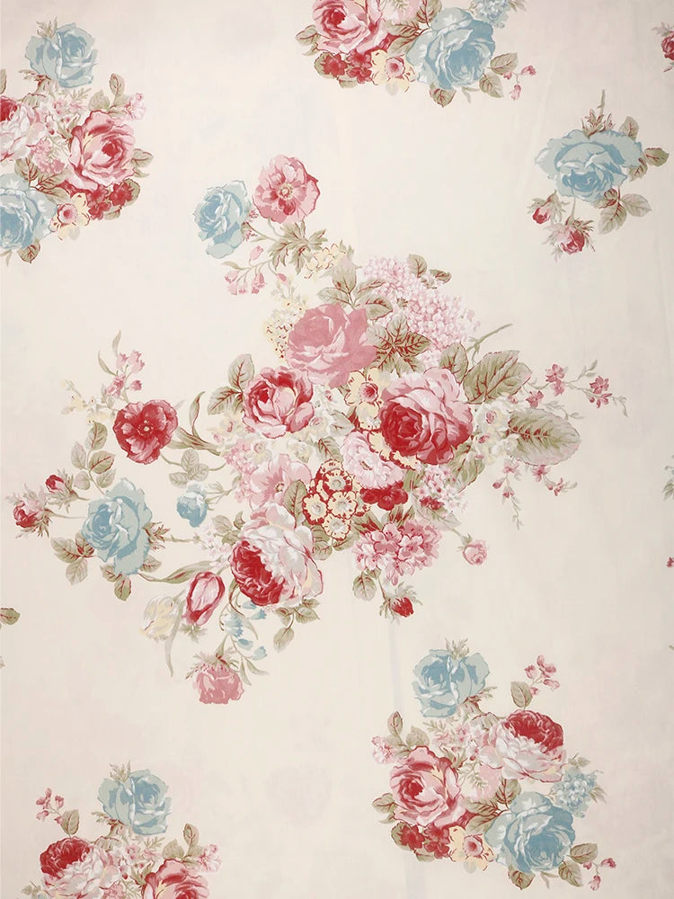 Cotton Twill Fabric Printed Cloth,Gorgeous Rose Series,For DIY Sewing Baby&Child Quilt Bedding Clothes Skirt Textile Material