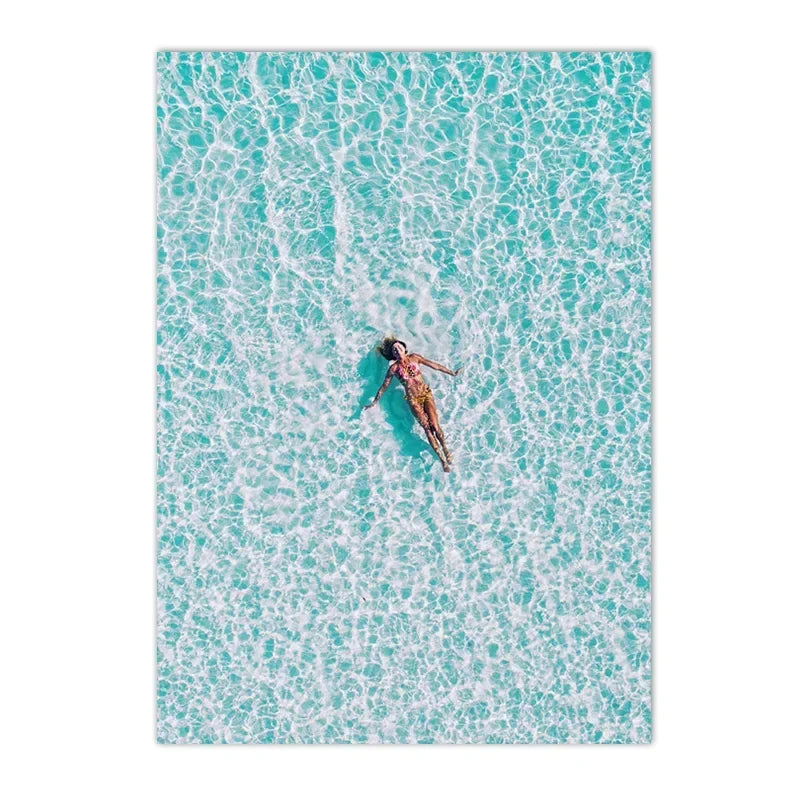 Coastal Seascape Canvas Painting Wall Art Picture Beach Blue Ocean Wave Sea Water Surf Posters And Prints Living Room Home Decor