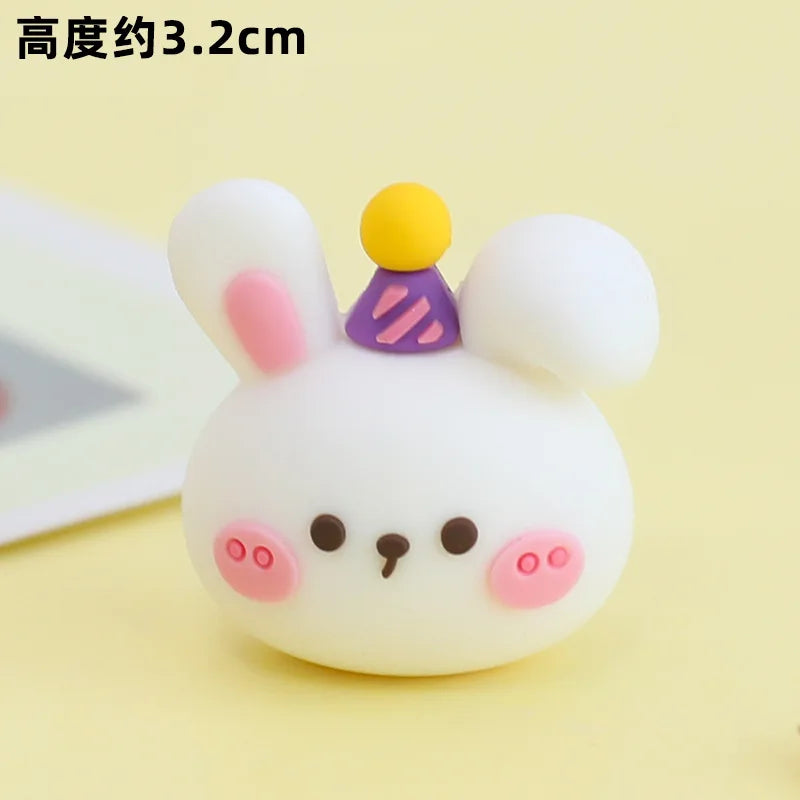 Home Decorative Statues Cake Topper Decorated with Cute Forest Animals Dinosaurs Bears Rabbit Circus Clowns Statues Mini Version