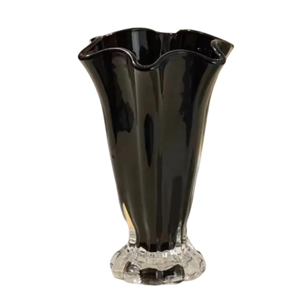 INS Flower Vase Modern Smooth Creative Glass Vase Simple Solid Color Desktop Decorating Flowerpot Dining Table