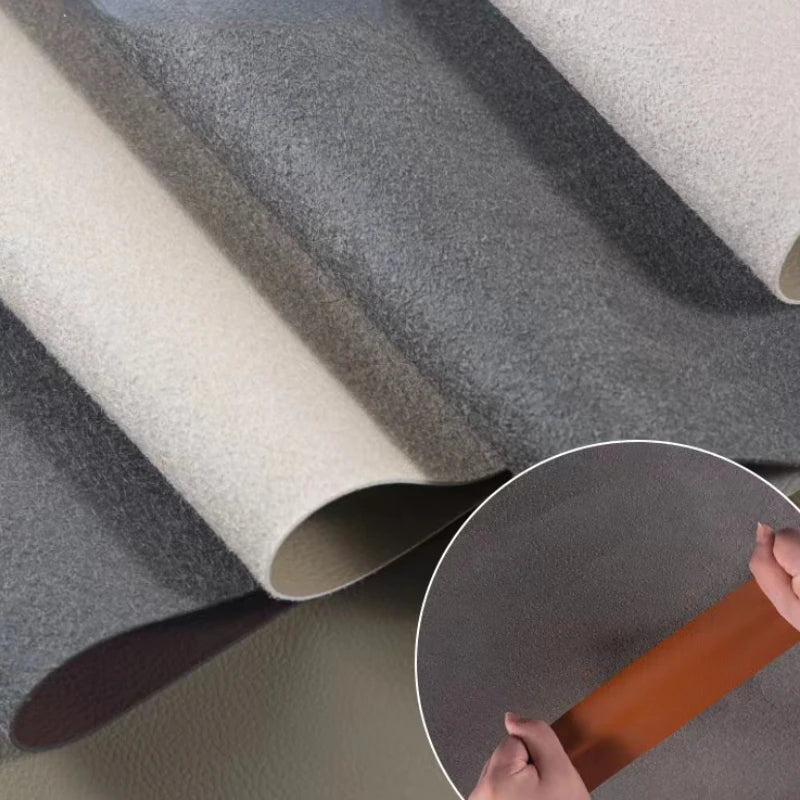 Litchi Textured Leather Fabric Wear-resisting for Sofa Furniture Soft Bag Background Wall Designer Diy Sewing Material Cloth