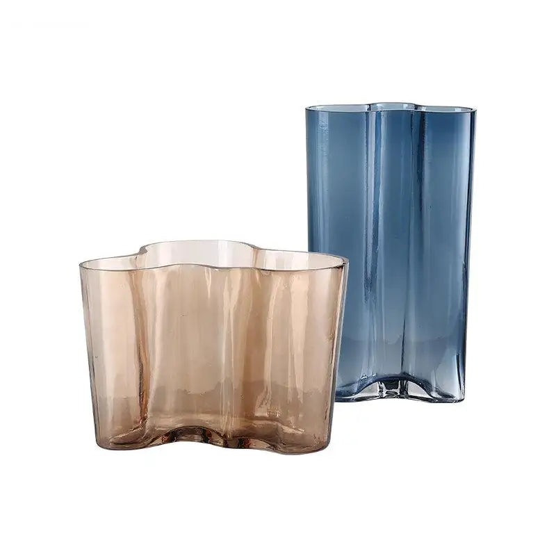 Hydroponics Glass Vase Simple Transparent Flower Pots Decorative Arrangement Desk Decoration Floral Vases Modern Decor