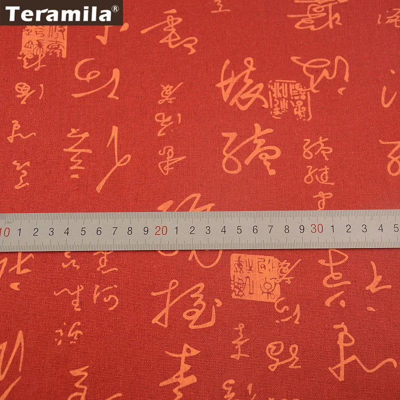 Map of the Word Canvas Linen Fabric TERAMILA Home Textile Tela Metro Sewing Material Tissu Tablecloth Pillow Curtain Cushion