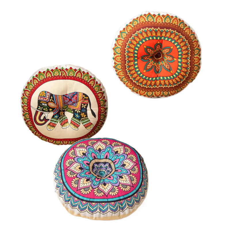 Round tatami mats, futon cushions, retro ethnic style sofa decoration, home decoration