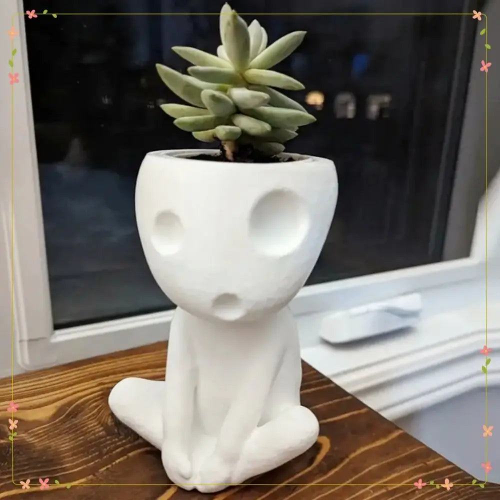 Desktop Ornament Minimalist Flower Pot Creative Cute Vase Handicraft Abstract Hydroponic Flower Holder Plant