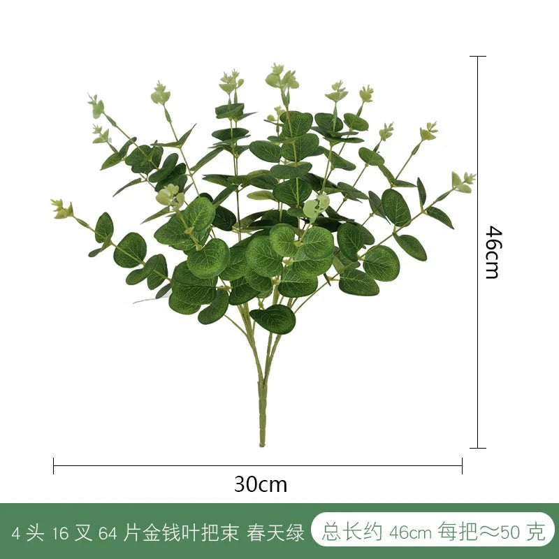 Artificial Plants Italian Ruscus Greenery Stems Spring Faux Shrub Bushes Green Leaves for Wedding Arch Bouquet Home Decor