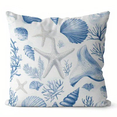 Home Decor Sea Creatures & Beach Scenes Pillow Covers Pattern Cushion Cover Suitable For Sofa Bedroom Car Pillow Cover