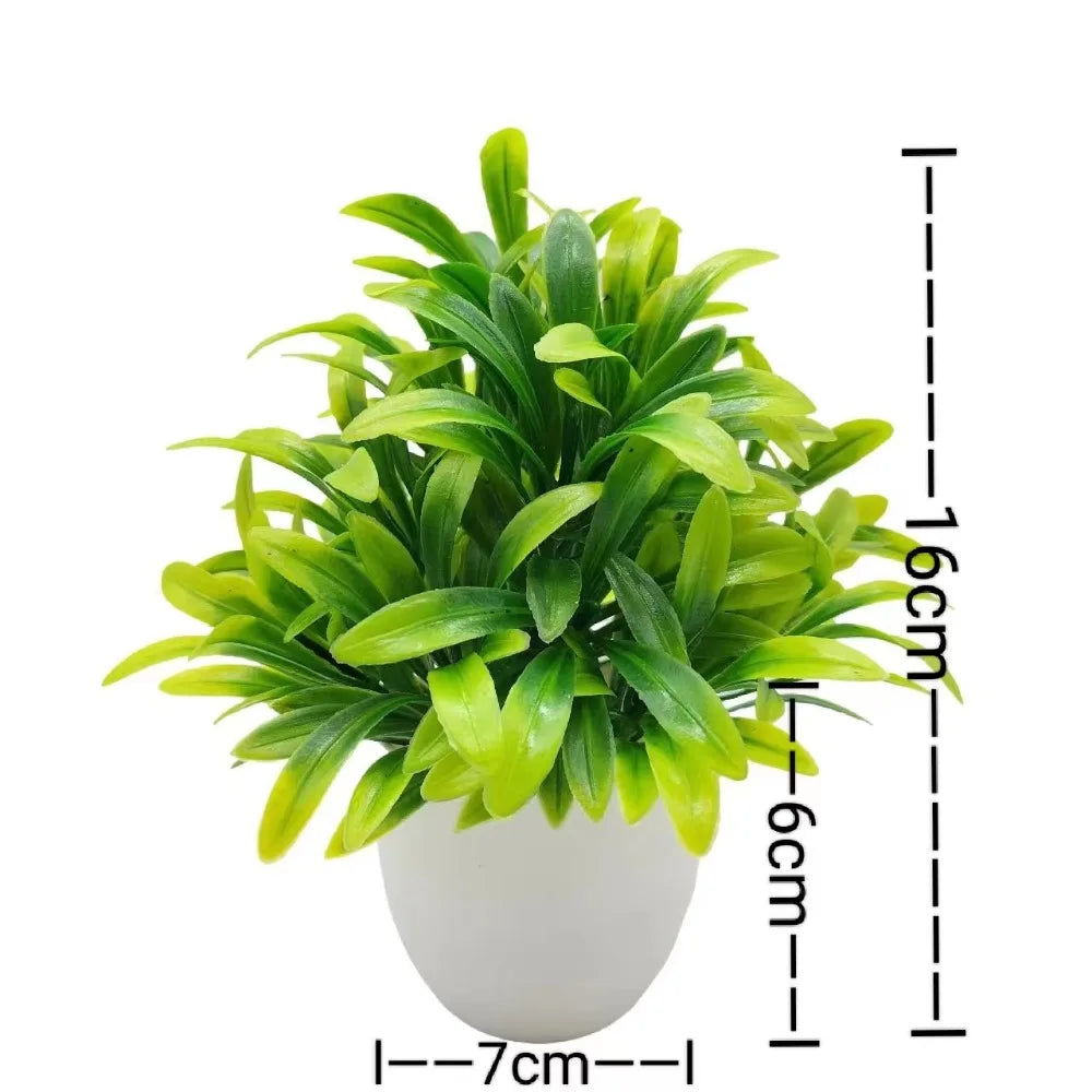 Artificial Plants Small Tree Pot Fake Plant Flowers Potted Ornaments For Home Room Table Pulp Pot Garden Decor