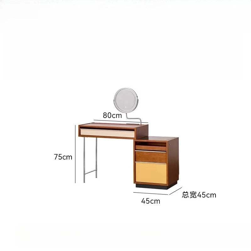 Industrial Women Dressing Table Bedroom Wooden Modern Drawers Dressing Table Makeup Storage Tocador De Maquillaje Furnitures