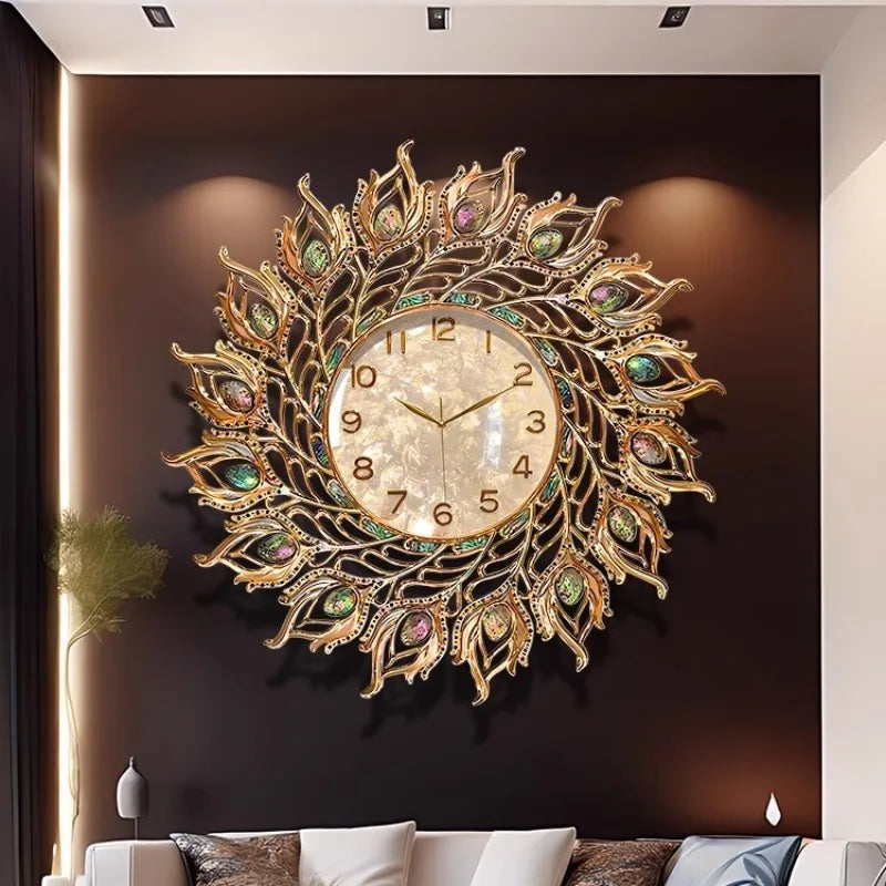 Classic Style Wall Clock Nordic Art Luxury Design Wall Clock Aesthetic Office Reloj De Pared Para Sala Furniture Accessories