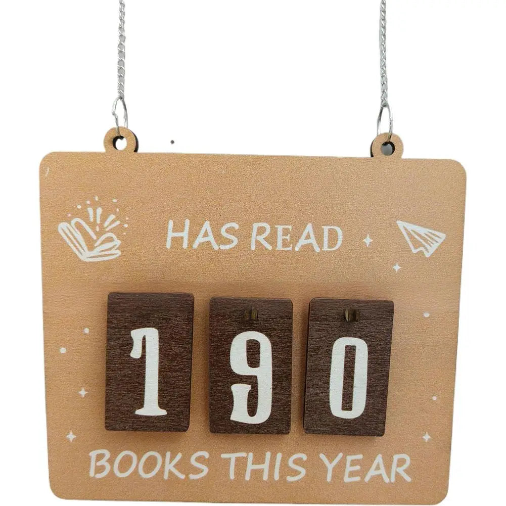 Hanging Bookshelf Decoration Home Hanging Bookshelf Counter Bookish Decor Reading Record Board Festival Decoration Gifts